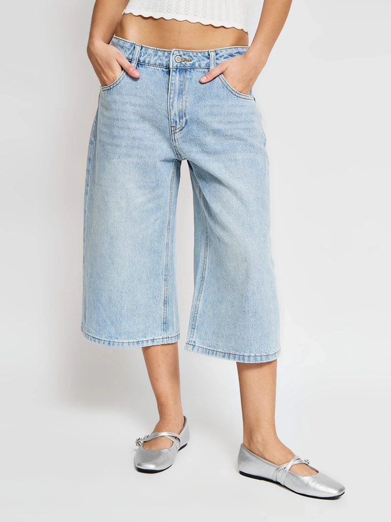 BERMUDA MUJER AEROPOSTALE ALGODÓN DENIM - 2