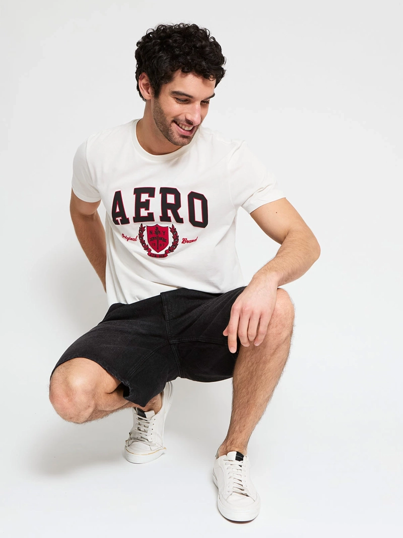 POLERA HOMBRE AEROPOSTALE ALGODÓN MANGA CORTA - 4