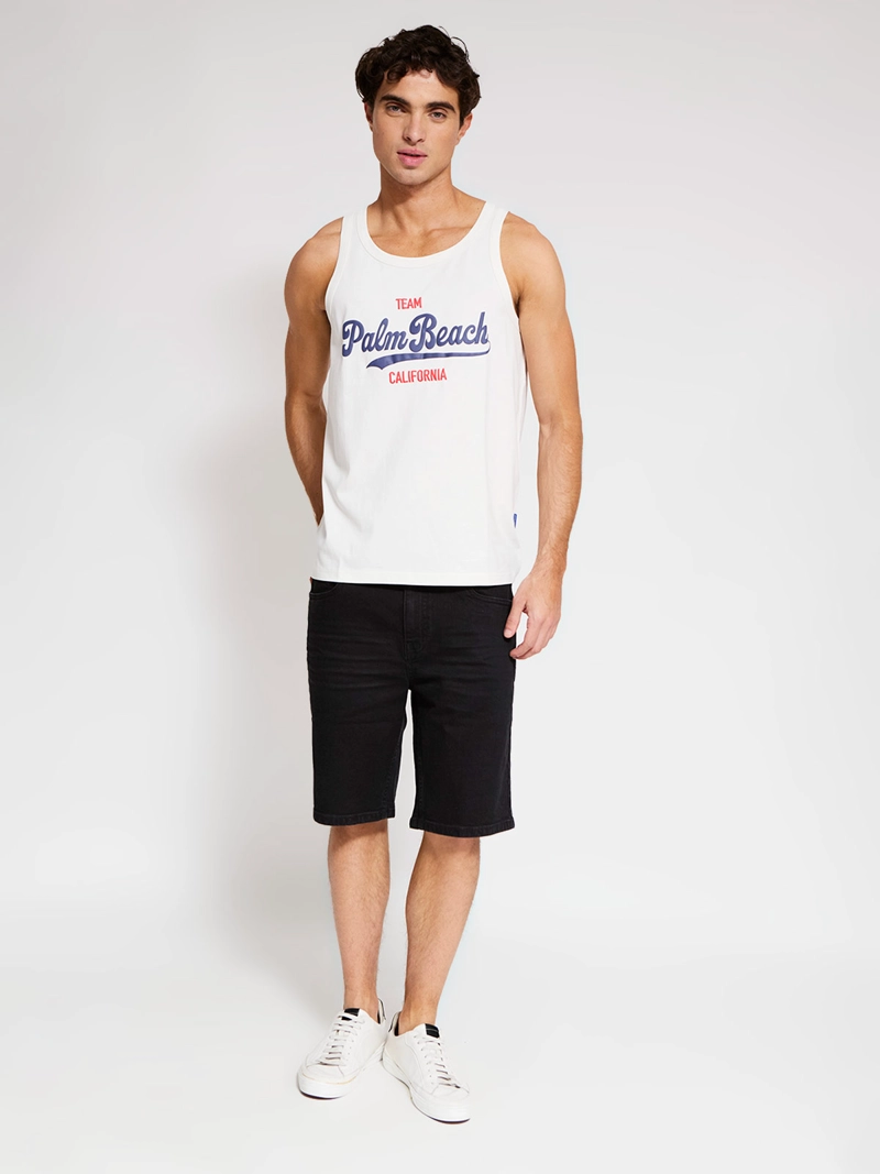 POLERA HOMBRE ROBERT LEWIS ALGODÓN SIN MANGAS ESTAMPADA - 4