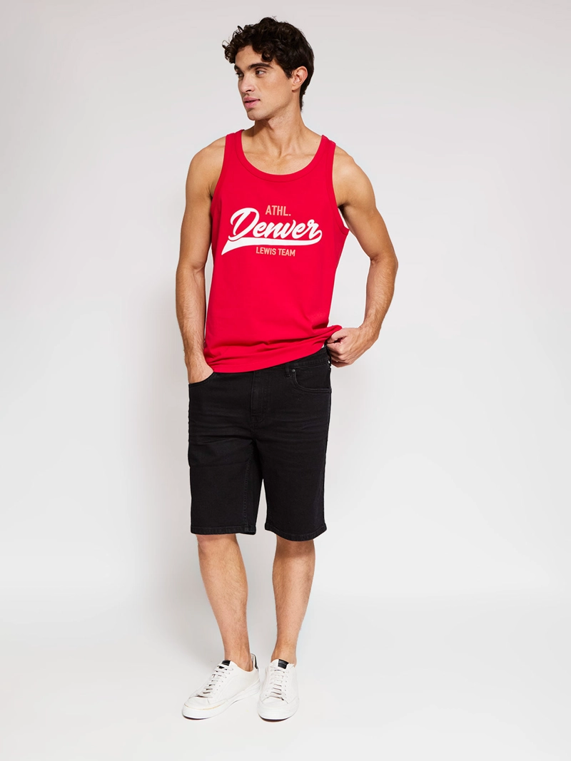 POLERA HOMBRE ROBERT LEWIS ALGODÓN SIN MANGAS ESTAMPADA - 4