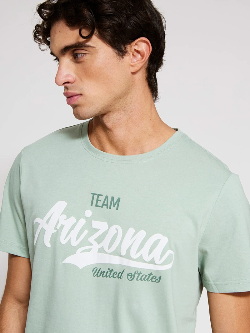 POLERA HOMBRE ROBERT LEWIS ALGODÓN MANGA CORTA ESTAMPADA - 3