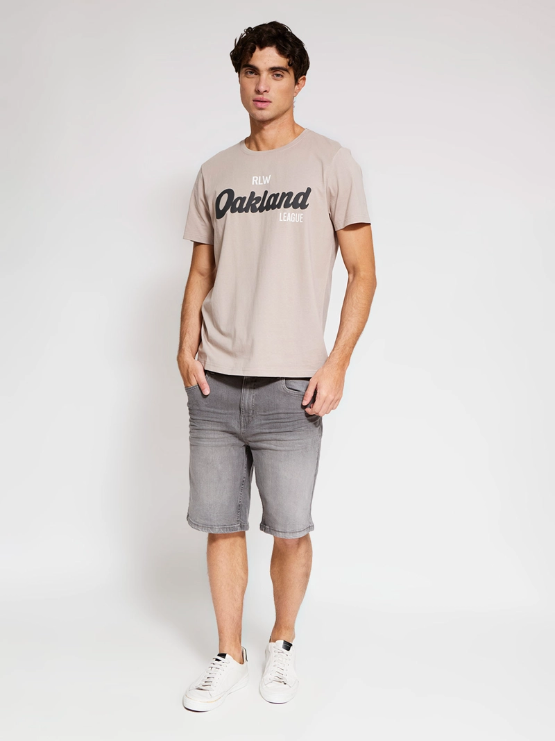 POLERA HOMBRE ROBERT LEWIS ALGODÓN MANGA CORTA ESTAMPADA - 4