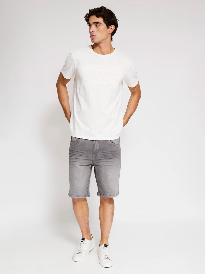 POLERA HOMBRE ROBERT LEWIS ALGODÓN MANGA CORTA ESTAMPADA - 4