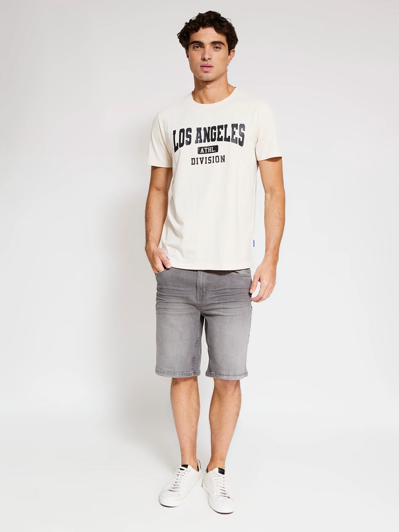 POLERA HOMBRE ROBERT LEWIS ALGODÓN MANGA CORTA ESTAMPADA - 4