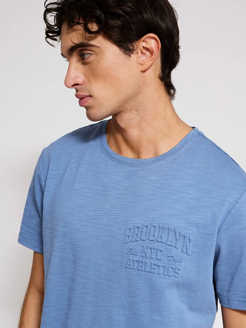 POLERA HOMBRE ROBERT LEWIS ALGODÓN MANGA CORTA ESTAMPADA - 3