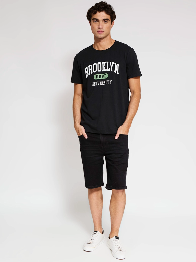 POLERA HOMBRE ROBERT LEWIS ALGODÓN MANGA CORTA ESTAMPADA - 4
