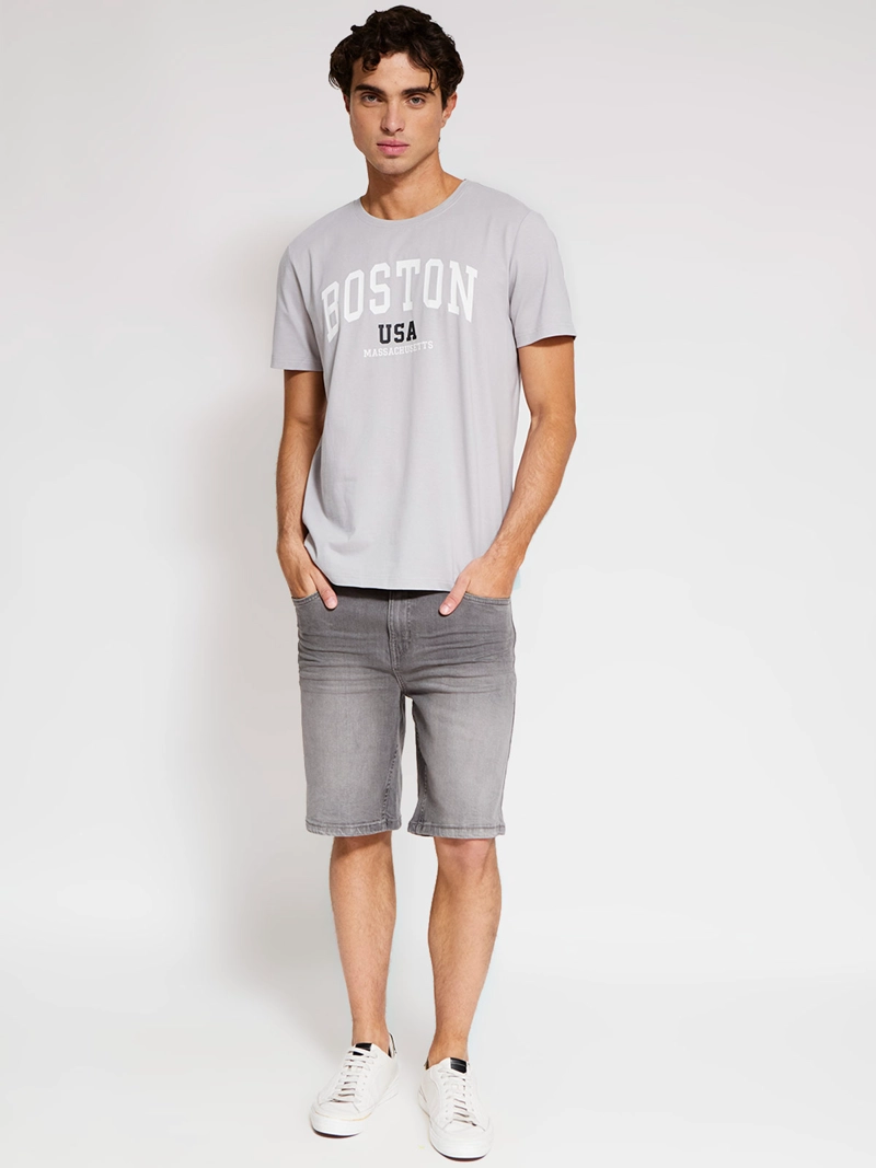 POLERA HOMBRE ROBERT LEWIS ALGODÓN MANGA CORTA ESTAMPADA - 4