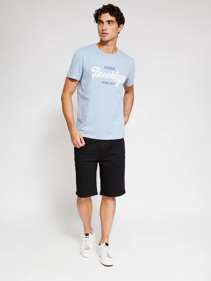 POLERA HOMBRE ROBERT LEWIS ALGODÓN MANGA CORTA ESTAMPADA - 4