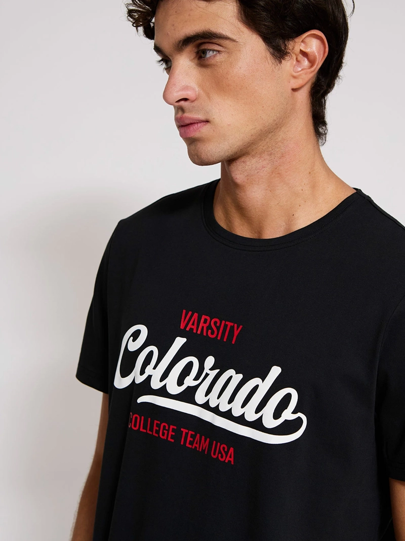 POLERA HOMBRE ROBERT LEWIS ALGODÓN MANGA CORTA ESTAMPADA - 3