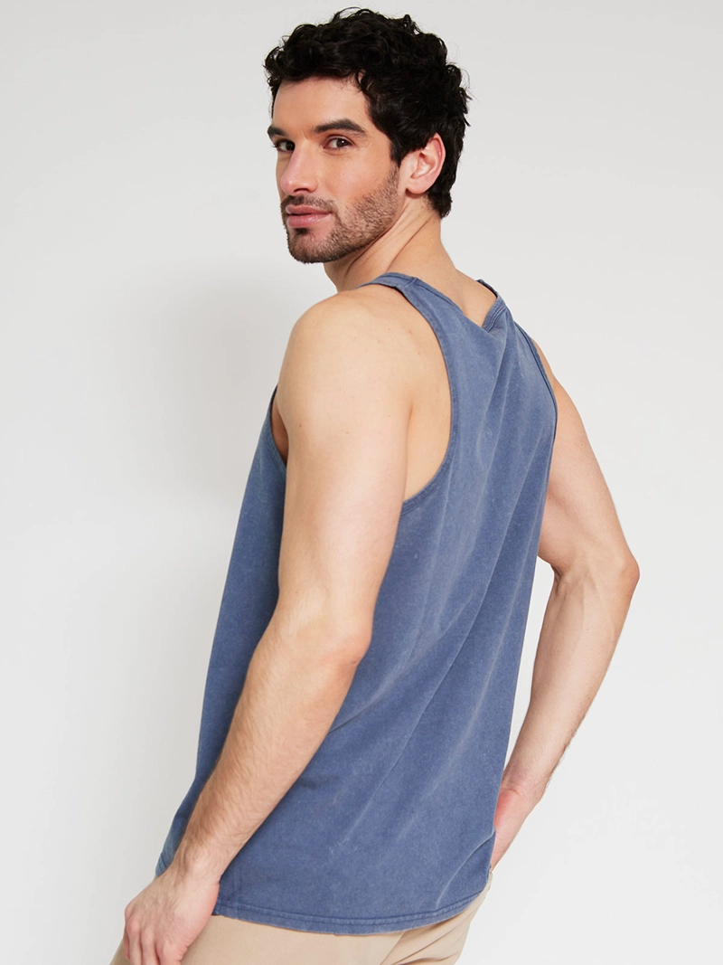 POLERA HOMBRE ROBERT LEWIS ALGODÓN SIN MANGAS ESTAMPADA - 2