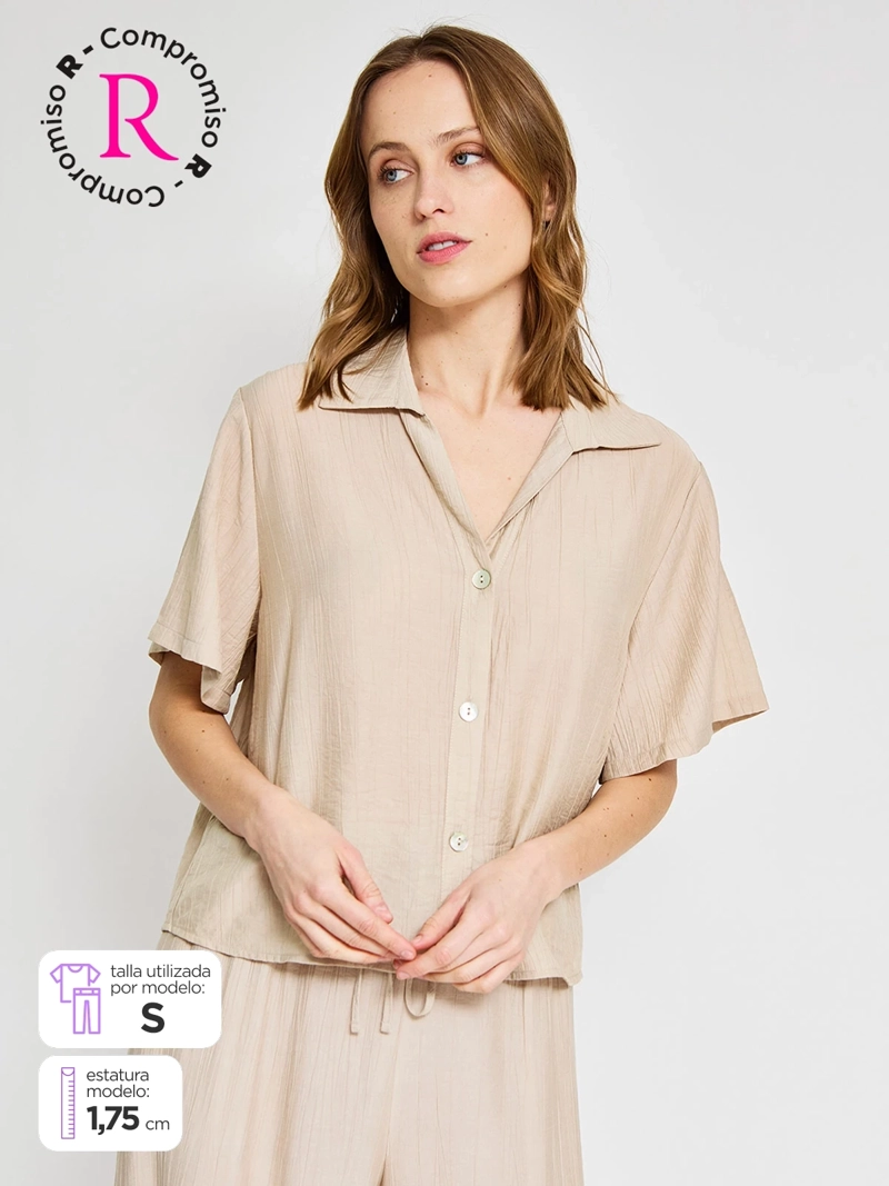 BLUSA MUJER MARQUIS MANGA CORTA
