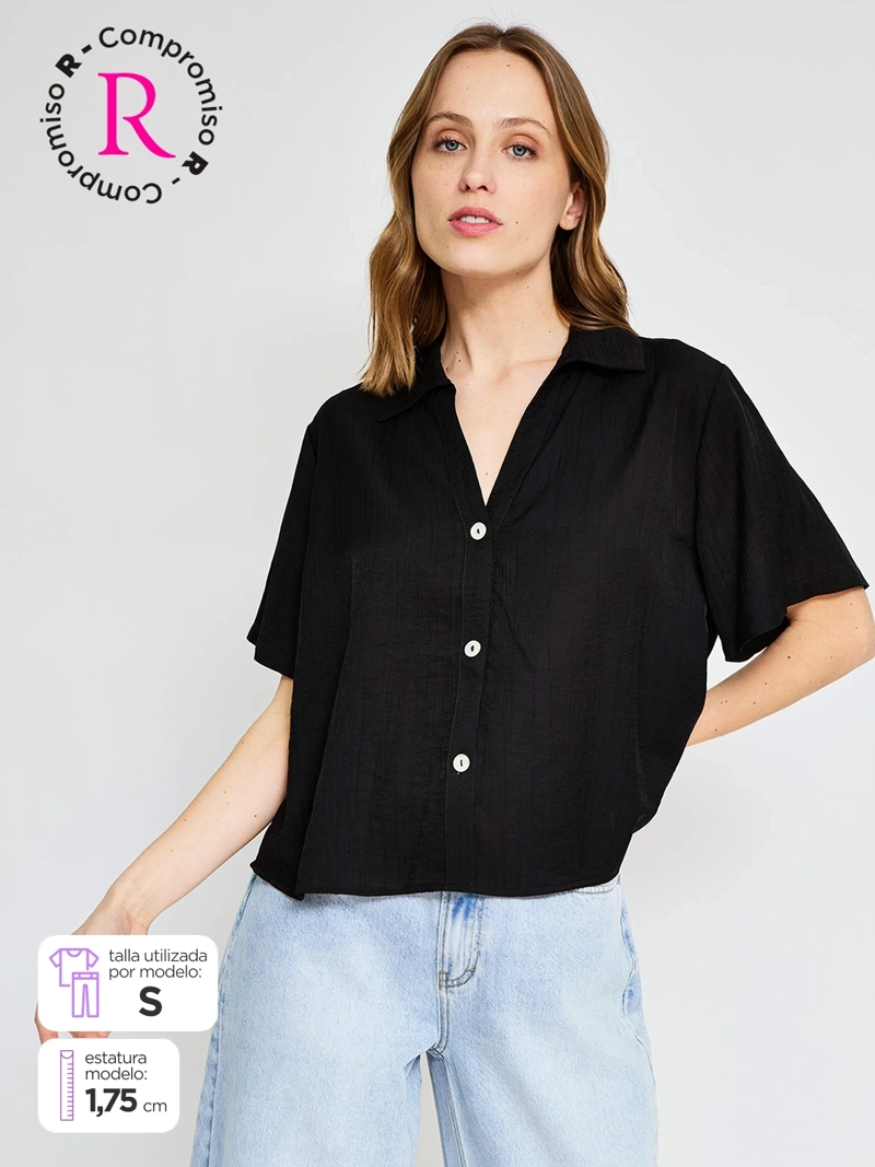 BLUSA MUJER MARQUIS MANGA CORTA - 1