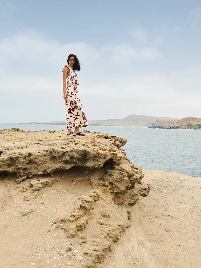 BLUSA MUJER MARQUIS LINO FLORAL - 1