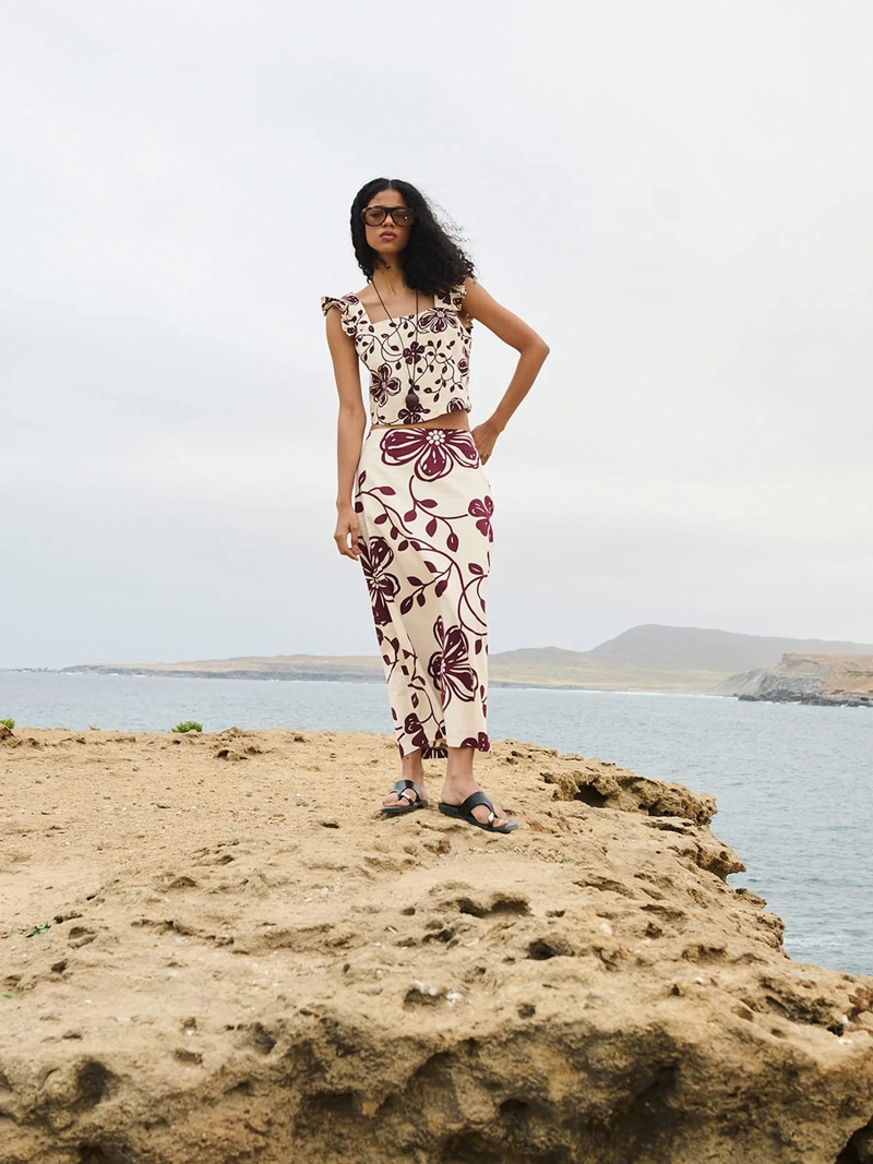 BLUSA MUJER MARQUIS LINO FLORAL