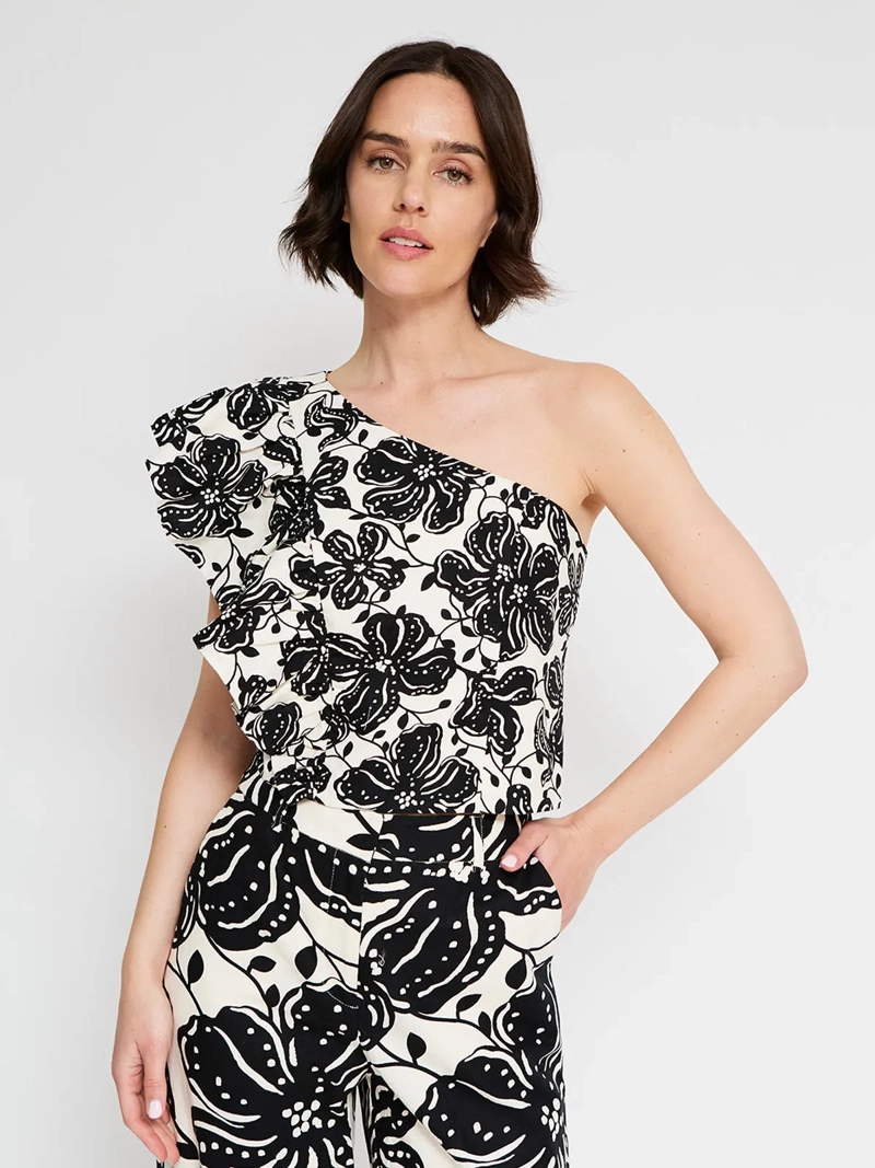 BLUSA MUJER MARQUIS LINO ESTAMPADA - 1