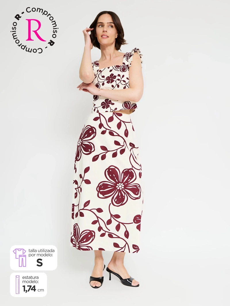 FALDA MUJER MARQUIS LINO ESTAMPADA - 1