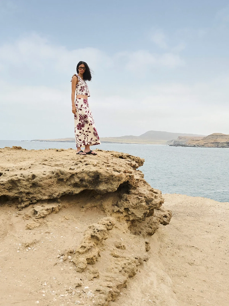 FALDA MUJER MARQUIS LINO FLORAL