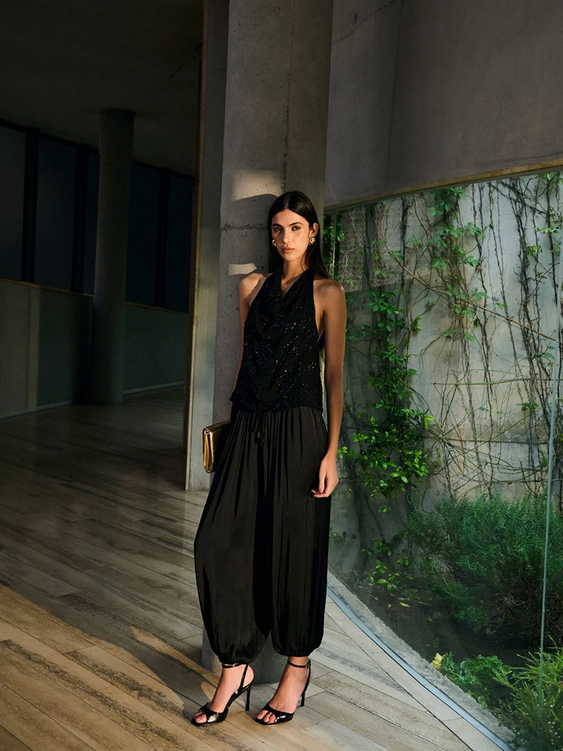 PANTALÓN MUJER MARQUIS BOMBACHO SATINADO