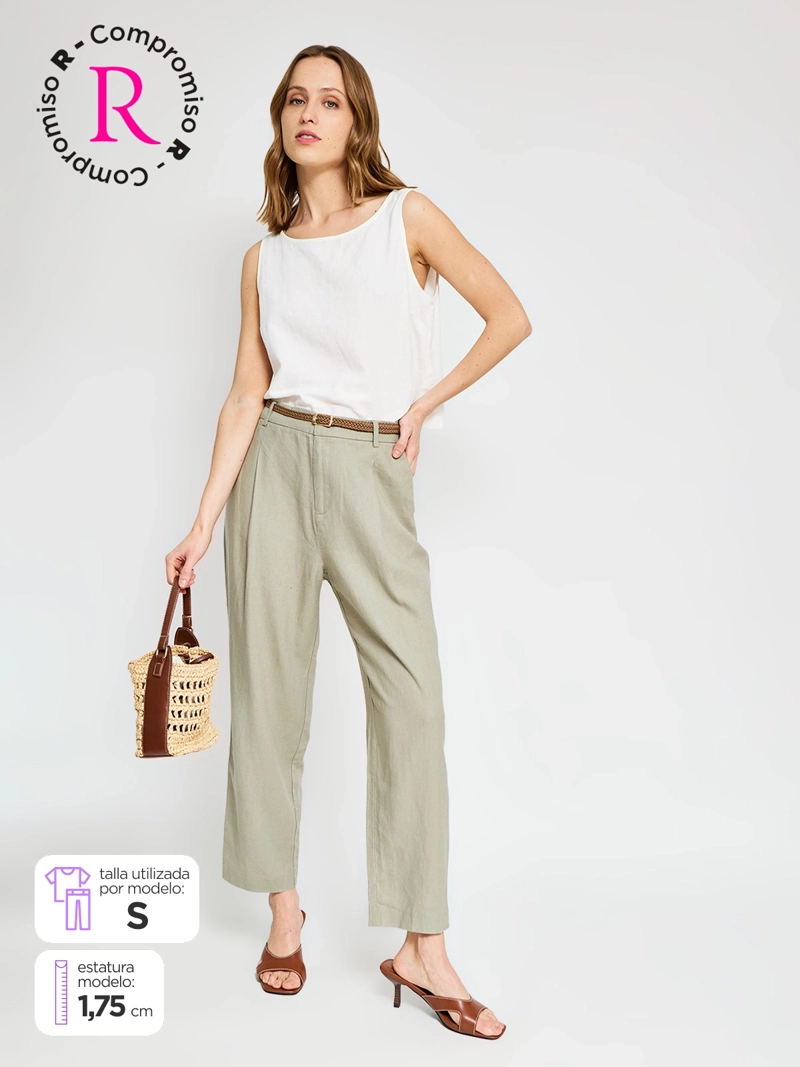 PANTALÓN MUJER MARQUIS LINO  - 1
