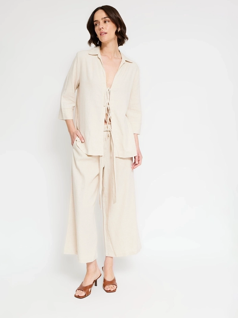 BLUSA MUJER CACHAREL LINO MANGA 3/4 - 4