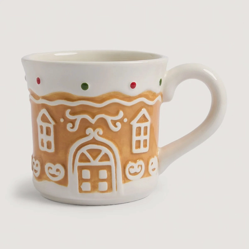 MUG RIPLEY HOME GINGER CASA MARRÓN/BLANCO - 2