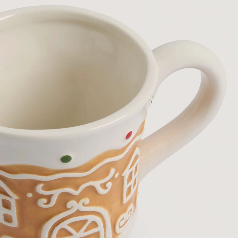 MUG RIPLEY HOME GINGER CASA MARRÓN/BLANCO - 3