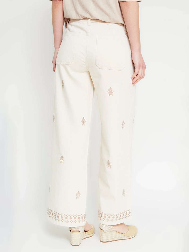 JEANS MUJER TATIENNE ALGODÓN RECTO BORDADOS - 3