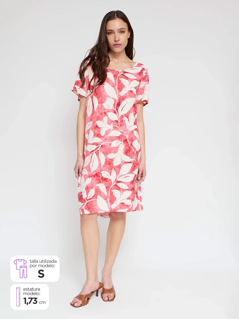 VESTIDO MUJER AZIZ CORTO ESTAMPADO