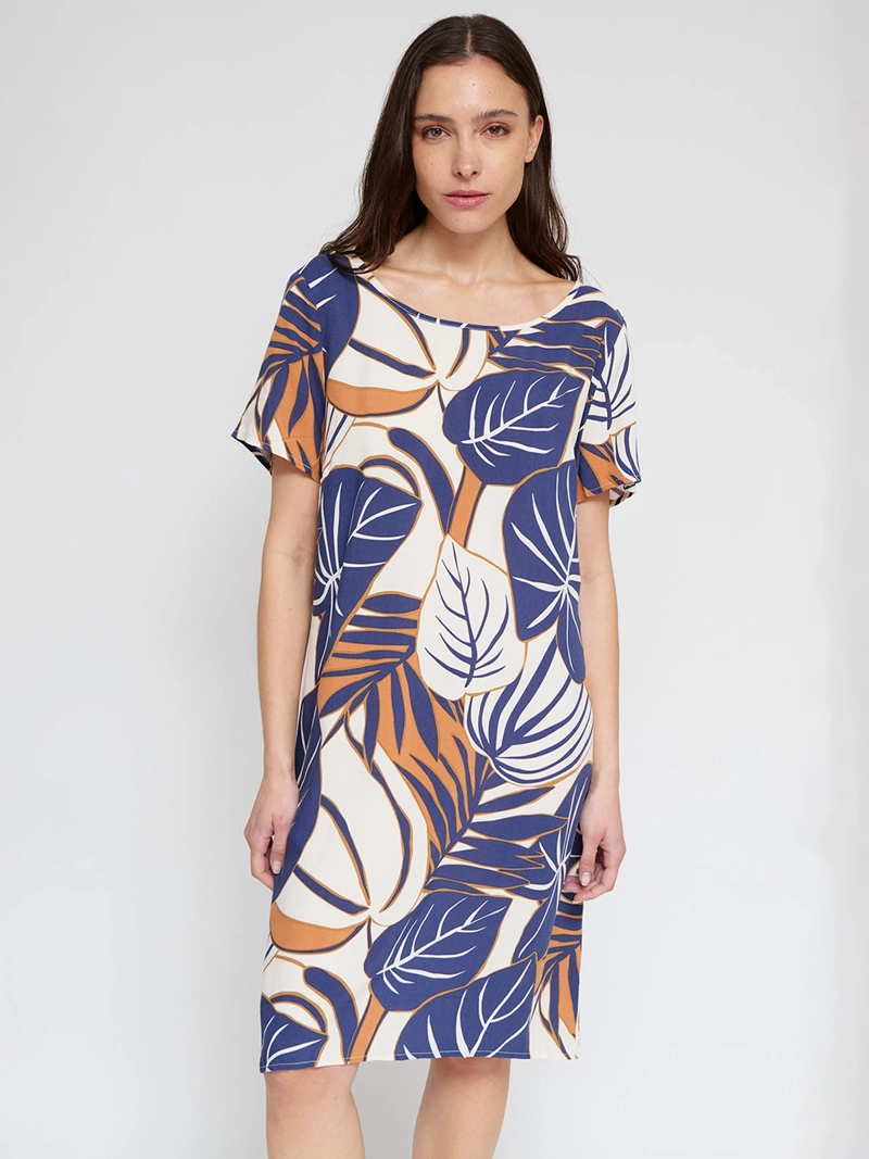 VESTIDO MUJER AZIZ CORTO ESTAMPADO - 2