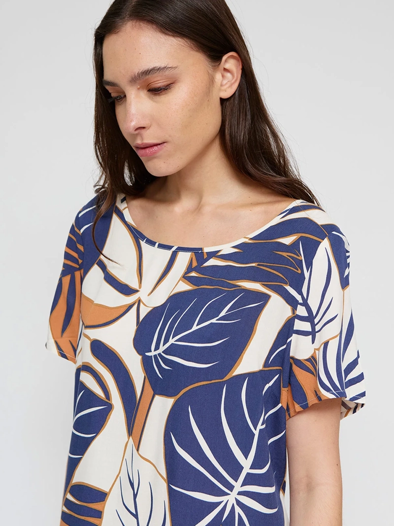 VESTIDO MUJER AZIZ CORTO ESTAMPADO - 4