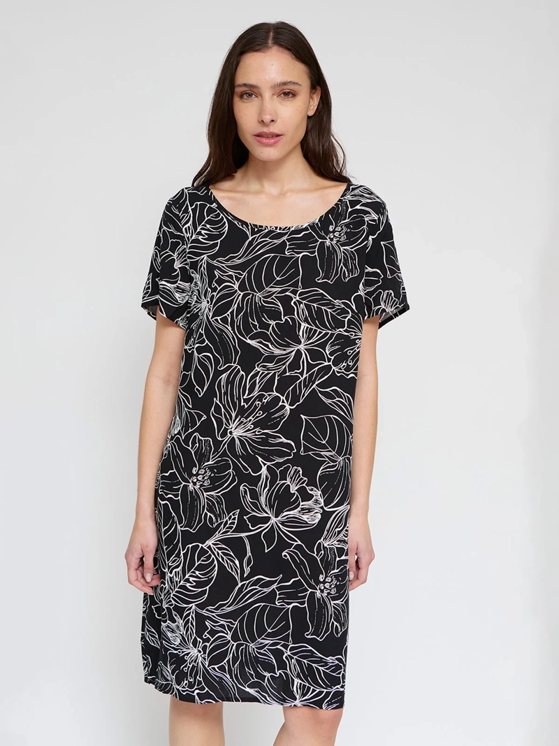 VESTIDO MUJER AZIZ CORTO ESTAMPADO - 2