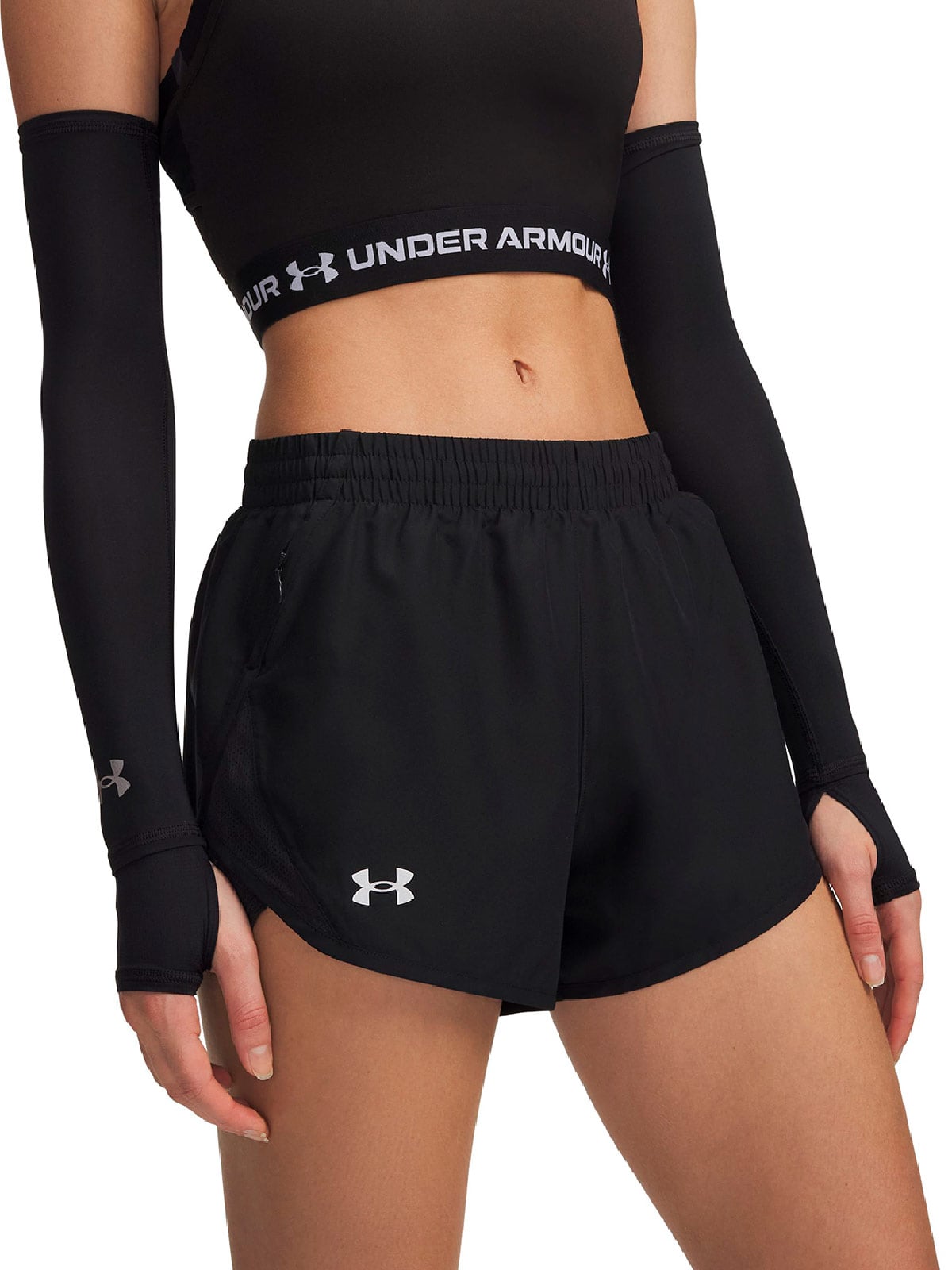 SHORT MUJER UNDER ARMOUR FLY BY 3" - 1