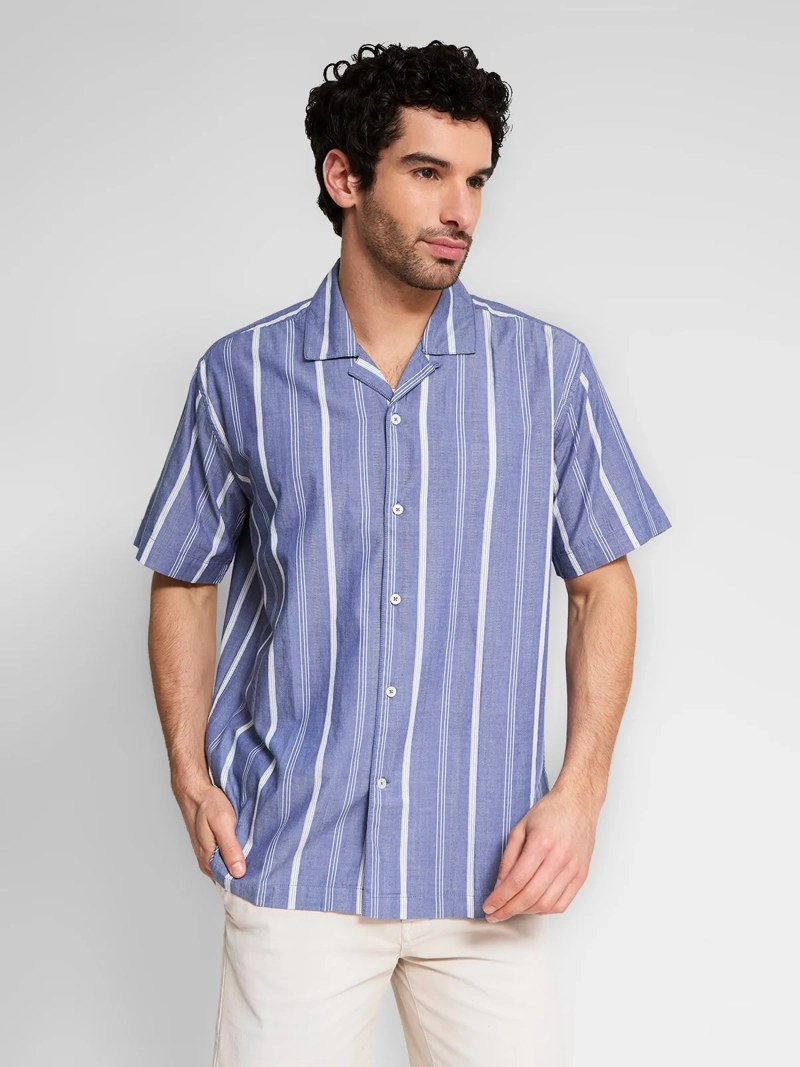 CAMISA HOMBRE PEPE JEANS ALGODÓN LINEAS