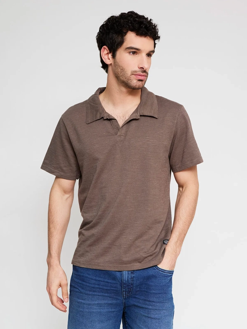 POLERA HOMBRE BARBADOS CUELLO POLO MANGA CORTA - 1