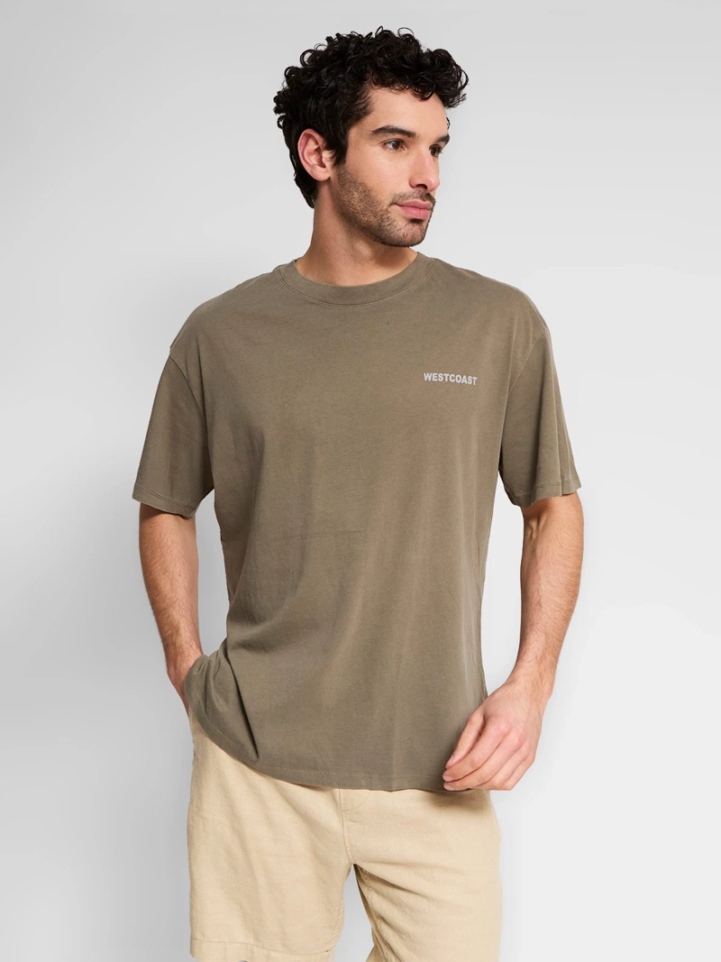 POLERA HOMBRE BARBADOS ALGODÓN OVERSIZE ESTAMPADA - 1