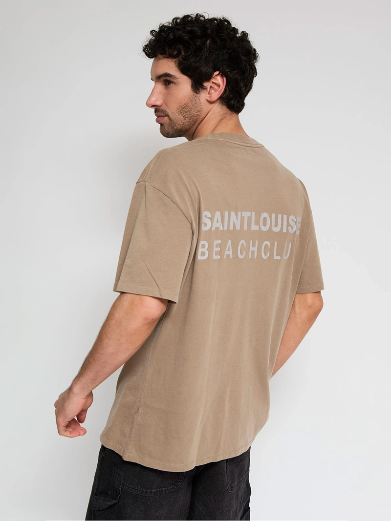 POLERA HOMBRE BARBADOS ALGODÓN OVERSIZE ESTAMPADA - 2