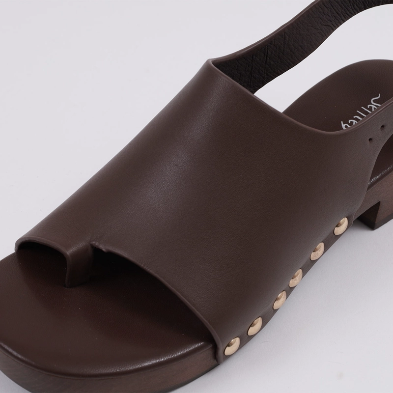 SANDALIAS MUJER JEFFRE CAMPBELL CAFÉ PIPPER CUERO - 5