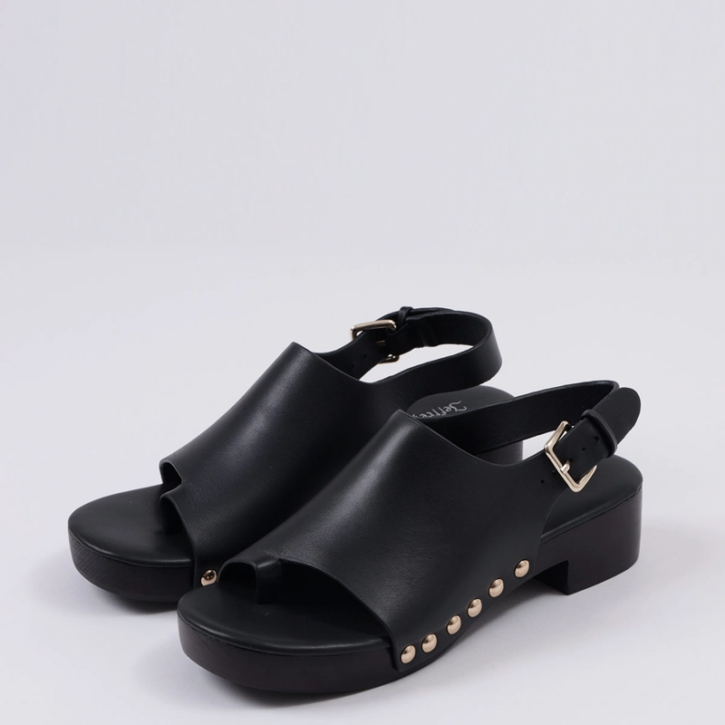 SANDALIAS MUJER JEFFRE CAMPBELL NEGRO PIPPER CUERO - 3