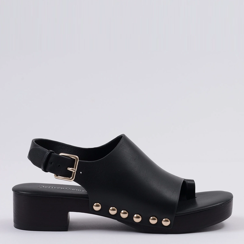 SANDALIAS MUJER JEFFRE CAMPBELL NEGRO PIPPER CUERO - 1