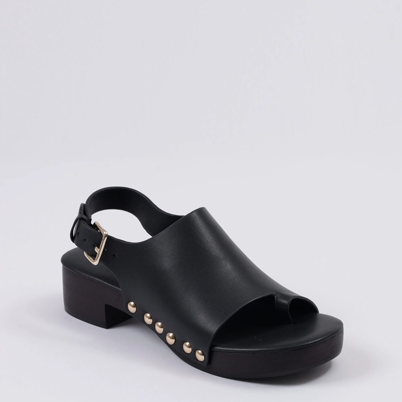 SANDALIAS MUJER JEFFRE CAMPBELL NEGRO PIPPER CUERO - 2