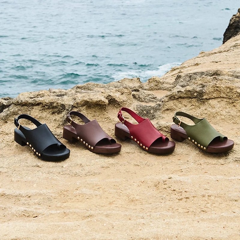 SANDALIAS MUJER JEFFRE CAMPBELL ROJO PIPPER CUERO - 1