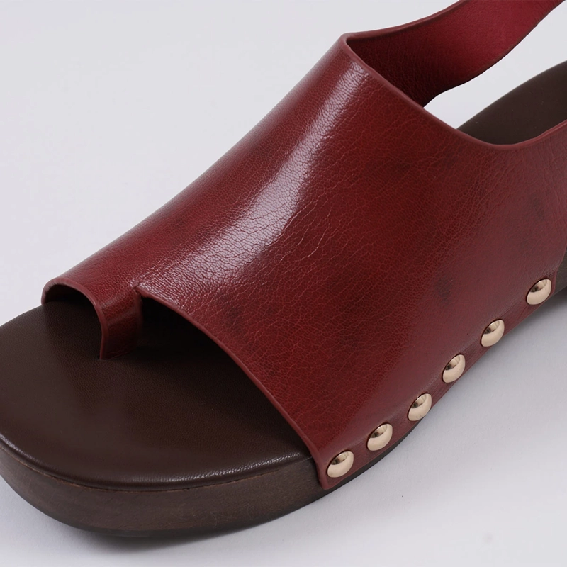 SANDALIAS MUJER JEFFRE CAMPBELL ROJO PIPPER CUERO - 5