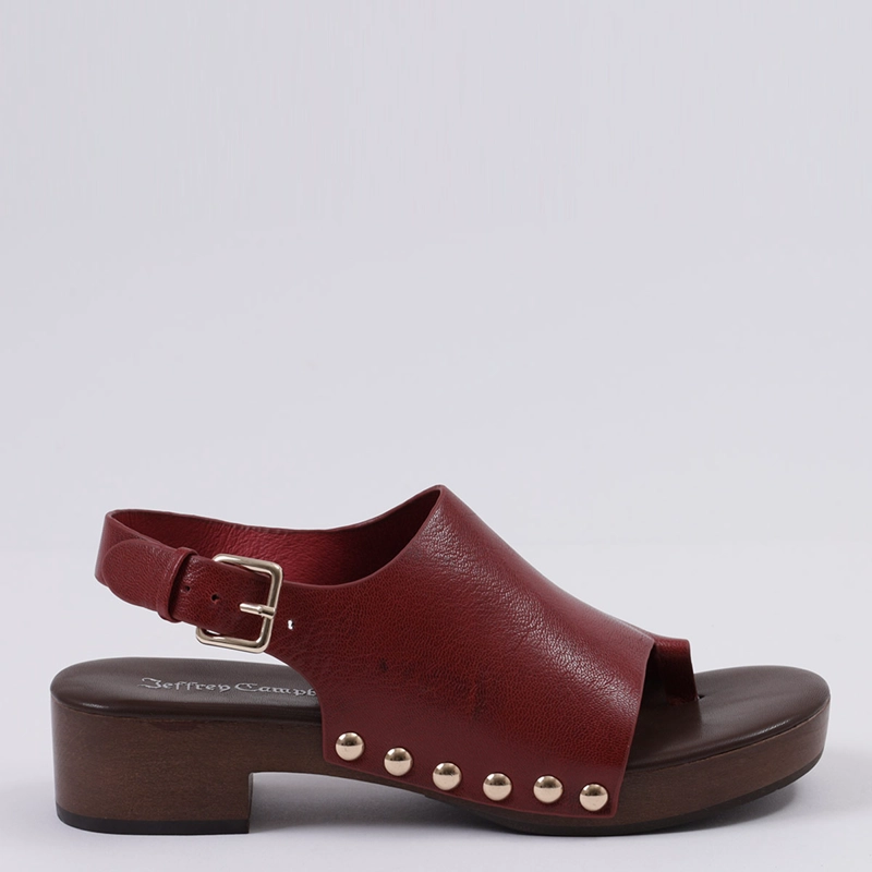 SANDALIAS MUJER JEFFRE CAMPBELL ROJO PIPPER CUERO - 1