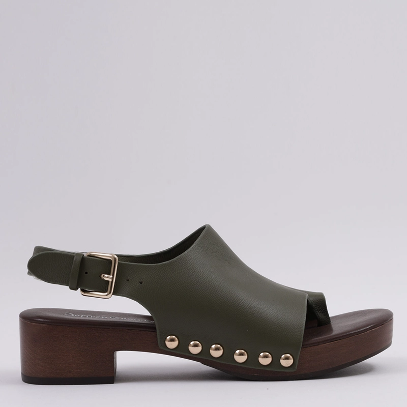 SANDALIAS MUJER JEFFRE CAMPBELL VERDE PIPPER CUERO - 1