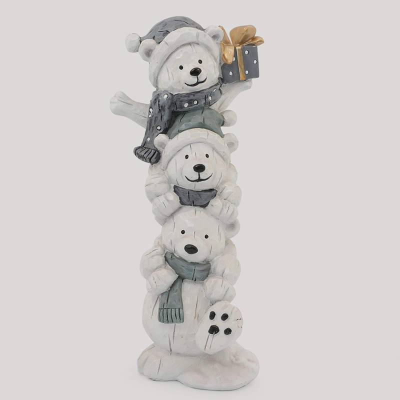 ADORNO NAVIDEÑO RIPLEY HOME NORDIC XMAS 3 OSOS - 2