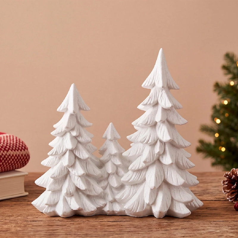 ADORNO NAVIDEÑO RIPLEY HOME NORDIC XMAS 3 PINOS - 1