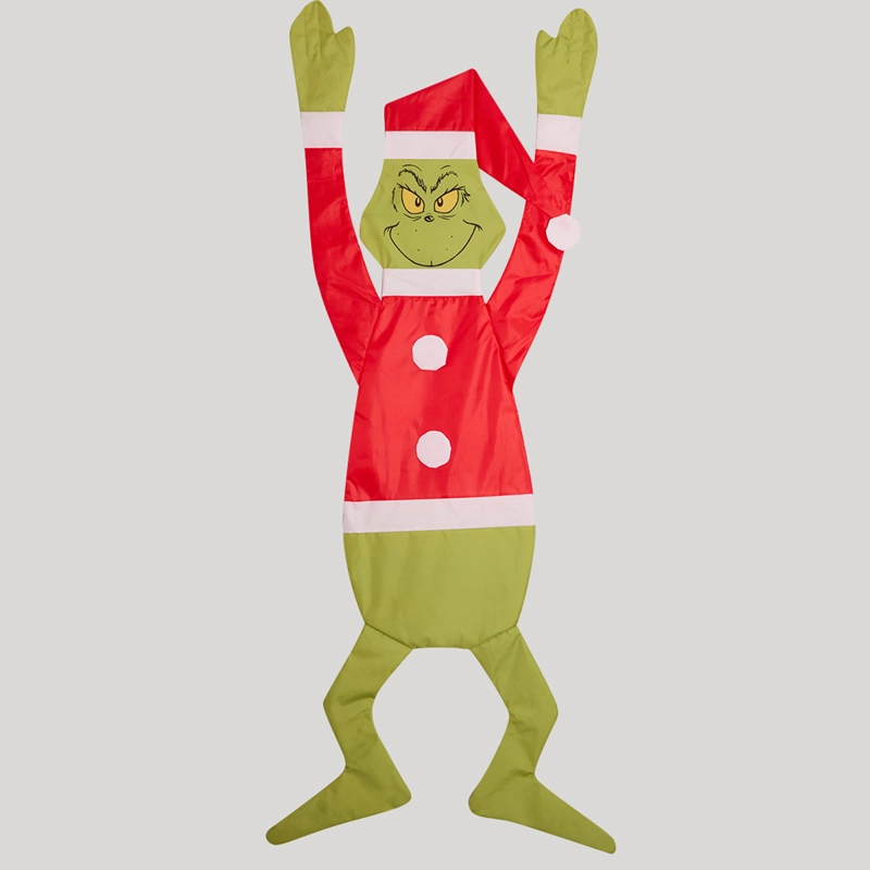 ADORNO NAVIDEÑO GRINCH PUERTA APLASTADO - 1