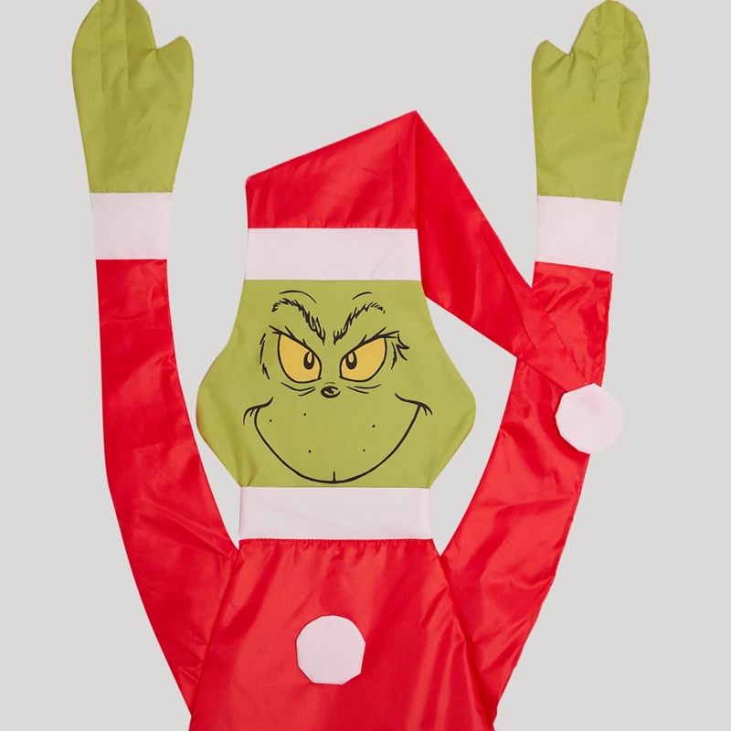 ADORNO NAVIDEÑO GRINCH PUERTA APLASTADO - 2