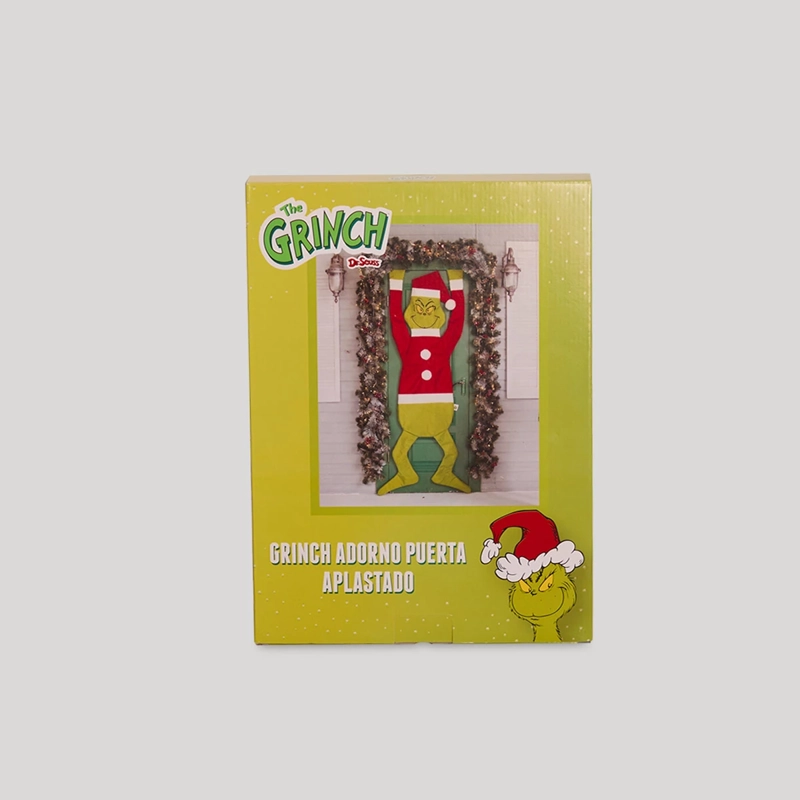 ADORNO NAVIDEÑO GRINCH PUERTA APLASTADO - 3