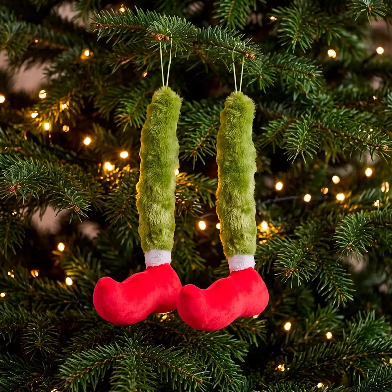 ADORNO NAVIDEÑO GRINCH ÁRBOL PATAS - 1